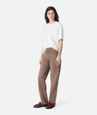 Jean droit marron