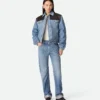 Jean droit vintage indigo