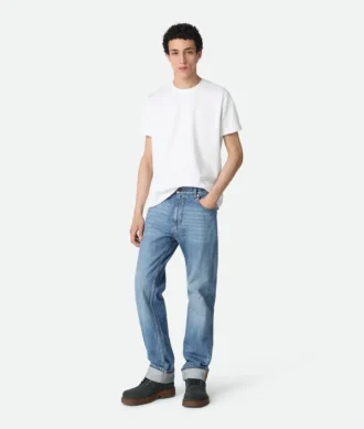 Jean droit vintage indigo