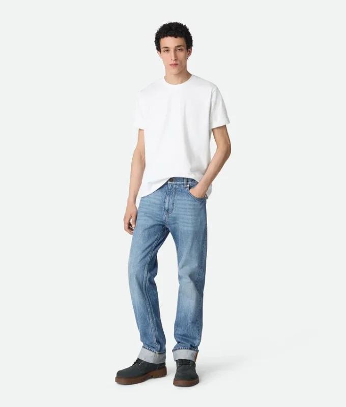 Jean droit vintage indigo
