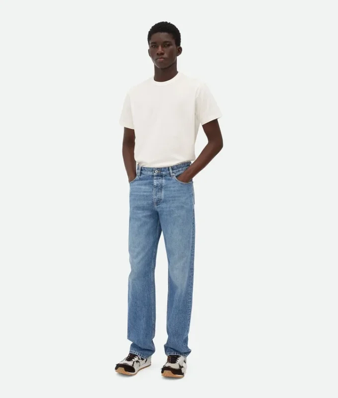 Jean droit vintage indigo