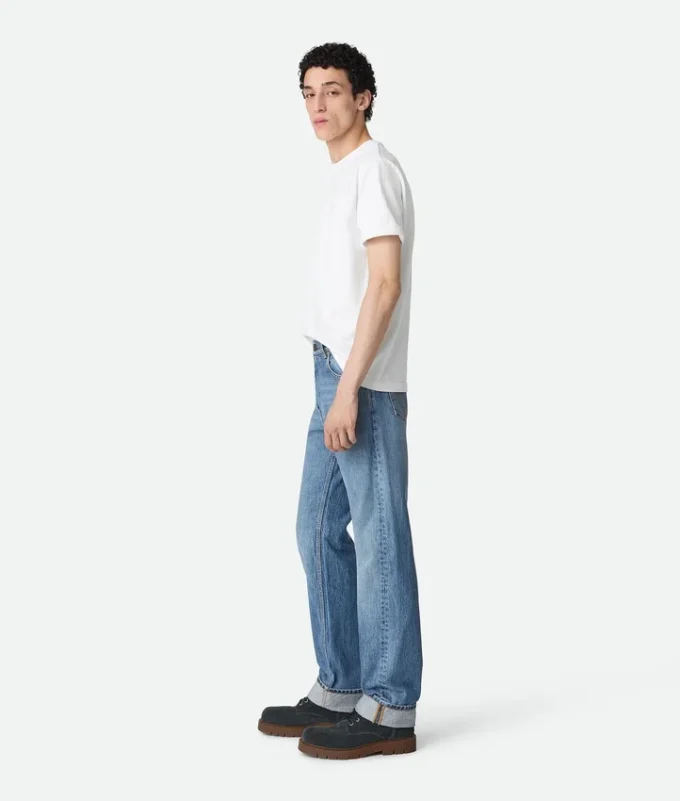Jean droit vintage indigo