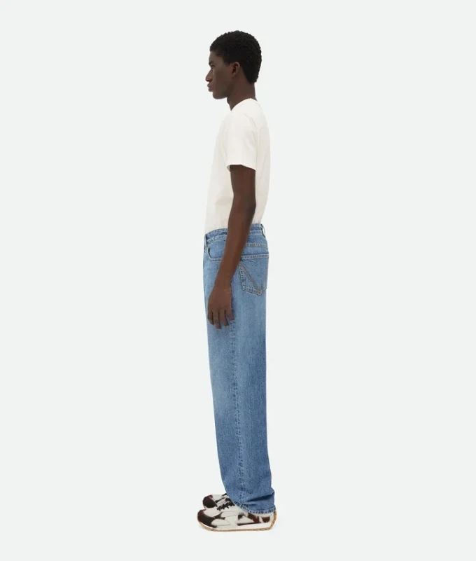 Jean droit vintage indigo