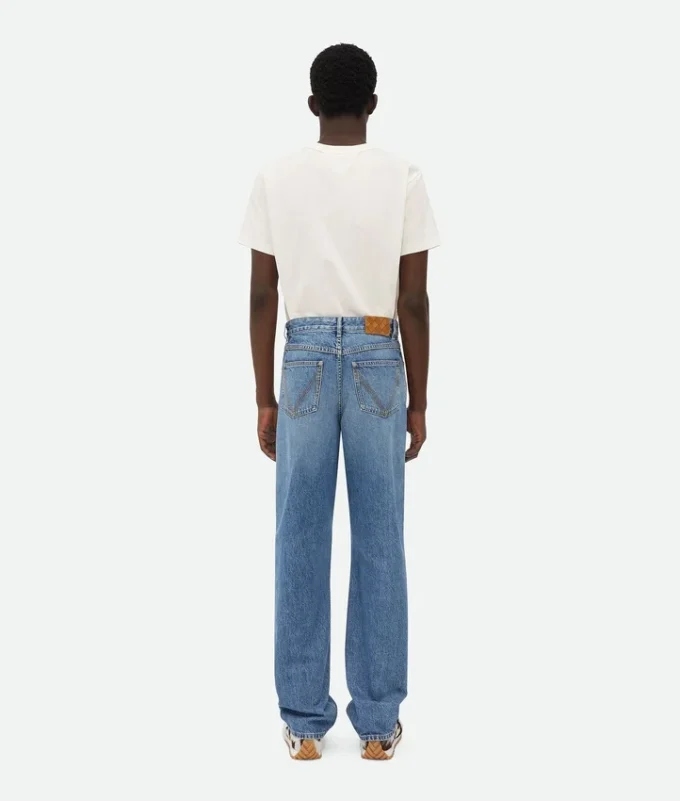 Jean droit vintage indigo
