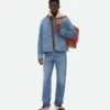 Jean droit vintage indigo