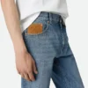 Jean droit vintage indigo