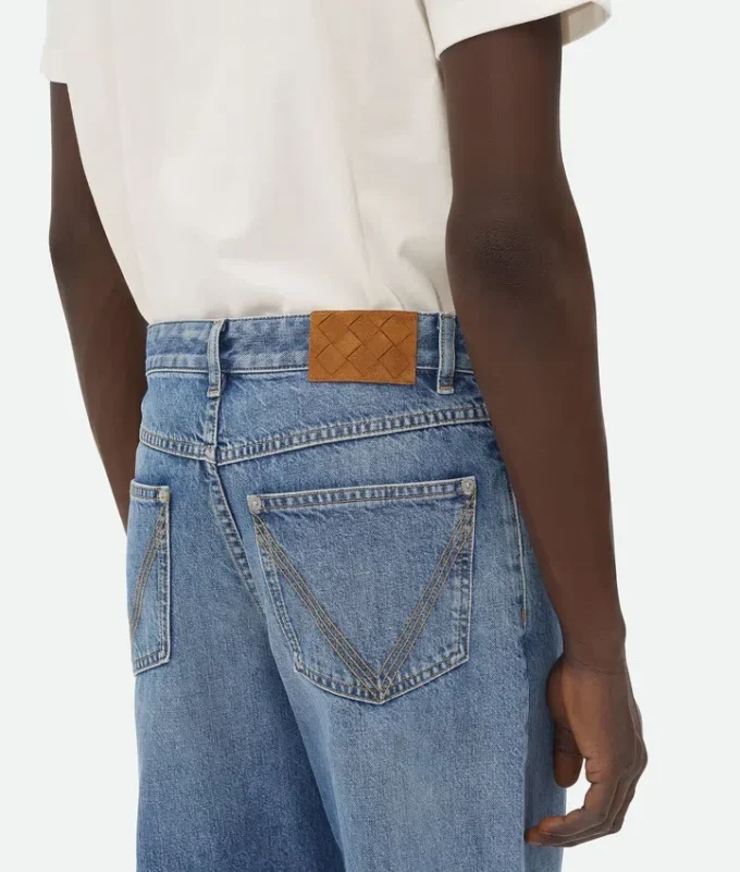 Jean droit vintage indigo