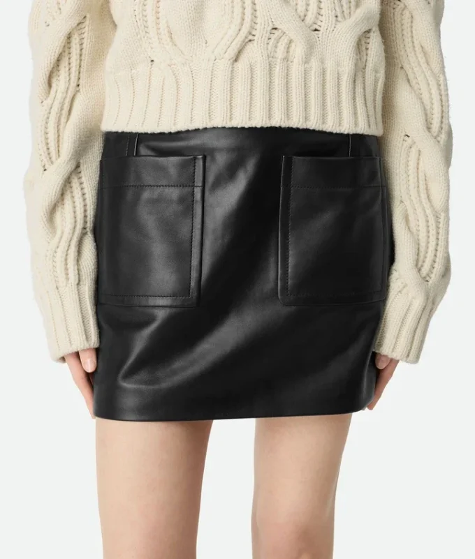 Jupe en cuir
