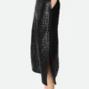 Jupe en cuir Intrecciato