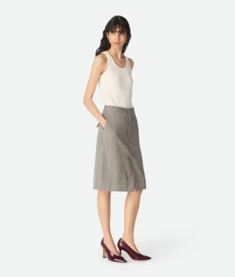 Jupe en viscose et soie