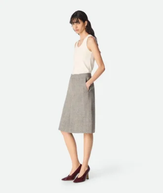 Jupe en viscose et soie