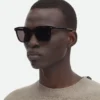 Lunettes de soleil carrées en acétate recyclé souple Lunettes de soleil carrées en acétate recyclé souple