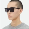 Lunettes de soleil carrées en acétate recyclé souple Lunettes de soleil carrées en acétate recyclé souple