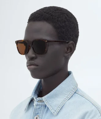 Lunettes de soleil carrées en acétate recyclé souple