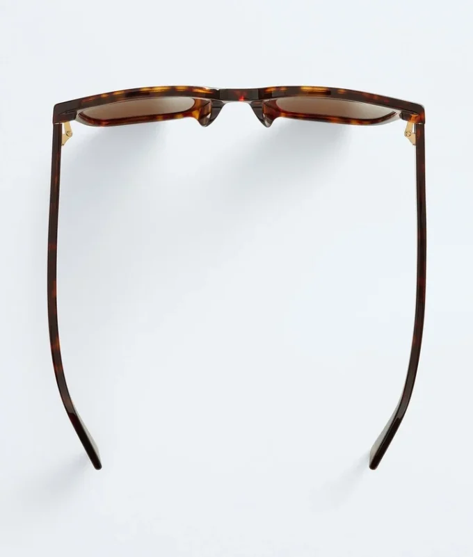 Lunettes de soleil carrées en acétate recyclé souple Lunettes de soleil carrées en acétate recyclé souple