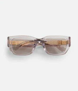 Lunettes de soleil carrées Intrecciato