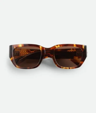 Lunettes de soleil carrées Intrecciato