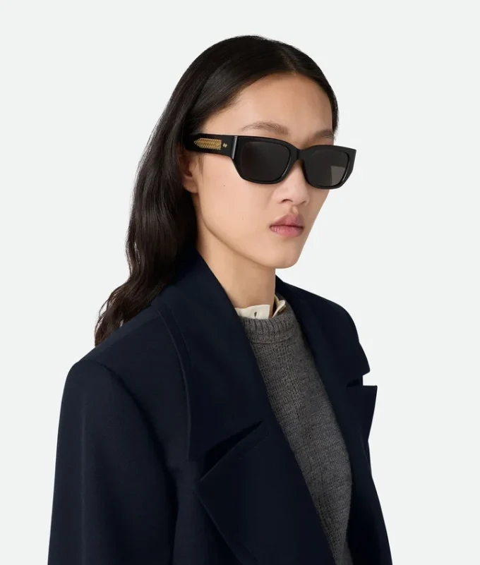 Lunettes de soleil carrées Intrecciato