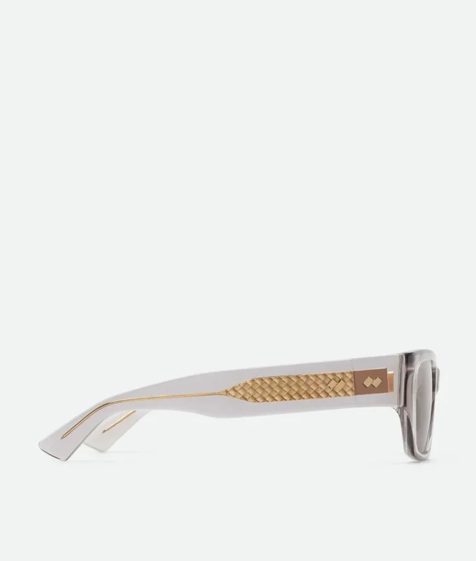 Lunettes de soleil carrées Intrecciato