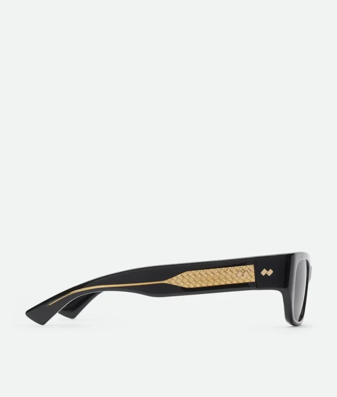 Lunettes de soleil carrées Intrecciato