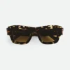 Lunettes de soleil carrées ultra-fines