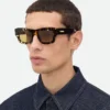 Lunettes de soleil carrées ultra-fines