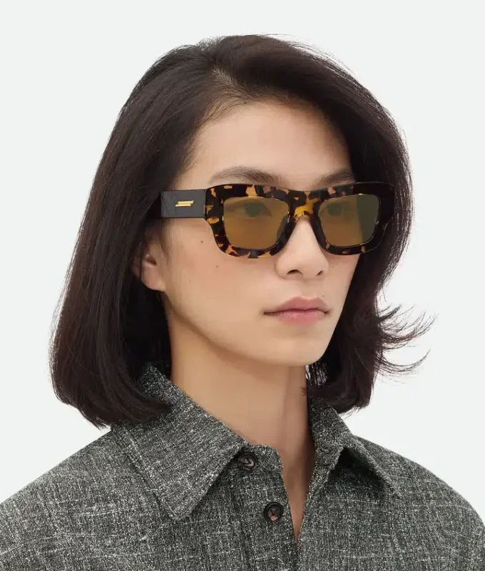 Lunettes de soleil carrées ultra-fines