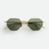 Lunettes de soleil géométriques Intrecciato