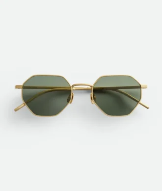 Lunettes de soleil géométriques Intrecciato