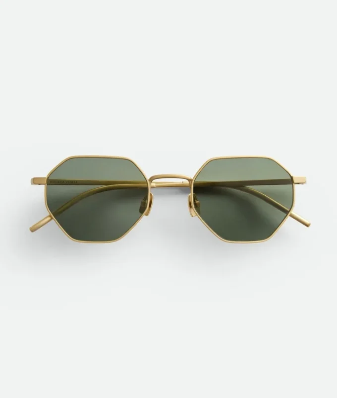 Lunettes de soleil géométriques Intrecciato