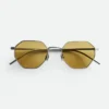 Lunettes de soleil géométriques Intrecciato