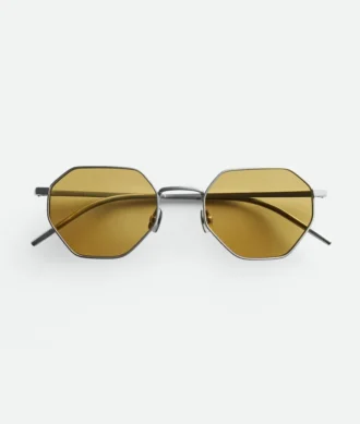 Lunettes de soleil géométriques Intrecciato