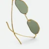 Lunettes de soleil géométriques Intrecciato
