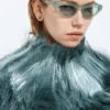 Lunettes de soleil œil-de-chat bombées Lunettes de soleil œil-de-chat bombées