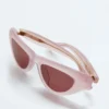 Lunettes de soleil œil-de-chat bombées Lunettes de soleil œil-de-chat bombées