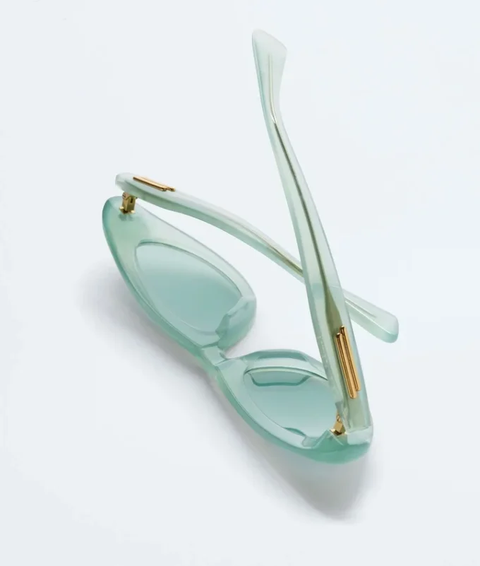 Lunettes de soleil œil-de-chat bombées Lunettes de soleil œil-de-chat bombées