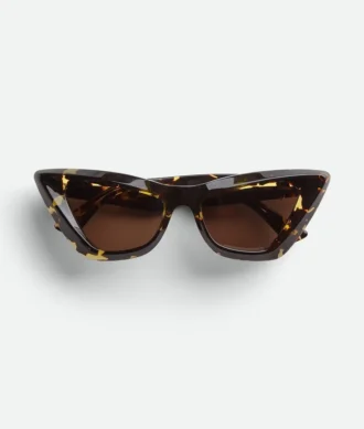 Lunettes de soleil œil-de-chat pointues en acétate