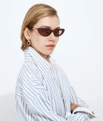 Lunettes de soleil ovales Snap