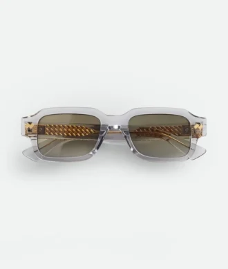 Lunettes de soleil rectangulaires Intrecciato