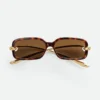 Lunettes de soleil rectangulaires Knot
