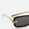 Lunettes de soleil rectangulaires Knot