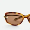 Lunettes de soleil rectangulaires Knot