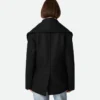 Manteau court en laine Stretch