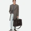 Manteau double en laine et cachemire