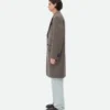 Manteau double en laine et cachemire