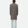 Manteau double en laine et cachemire