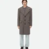 Manteau double en laine et cachemire
