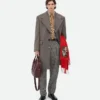 Manteau double en laine et cachemire