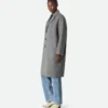Manteau en cachemire à double fente