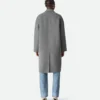 Manteau en cachemire à double fente